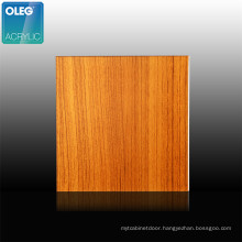 Grain Design Acrylic Sheet OLEG Pattern Wood Cutting Cast Hard Pallet Customized Glossy 1220X2440MM